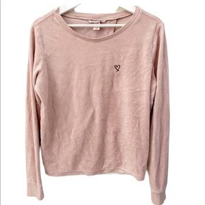 Victoria Secret Velour Top Sz M